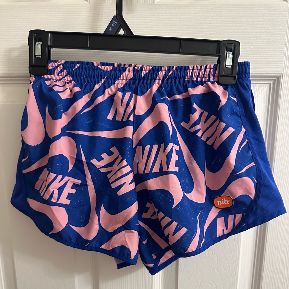 Big Girl’s Nike Dri-FIT Printed Tempo Shorts Large Lined summer pink